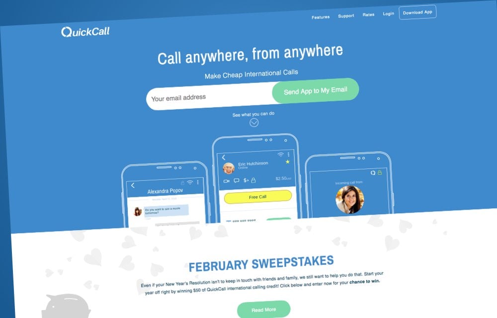 QuickCall Website Redesign